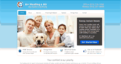 Desktop Screenshot of aplusheatingair.com